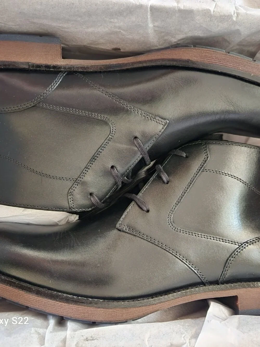 Stacy Adams Kyron Chukka Boots. Black Leather. NIB. Size 11.5. Men